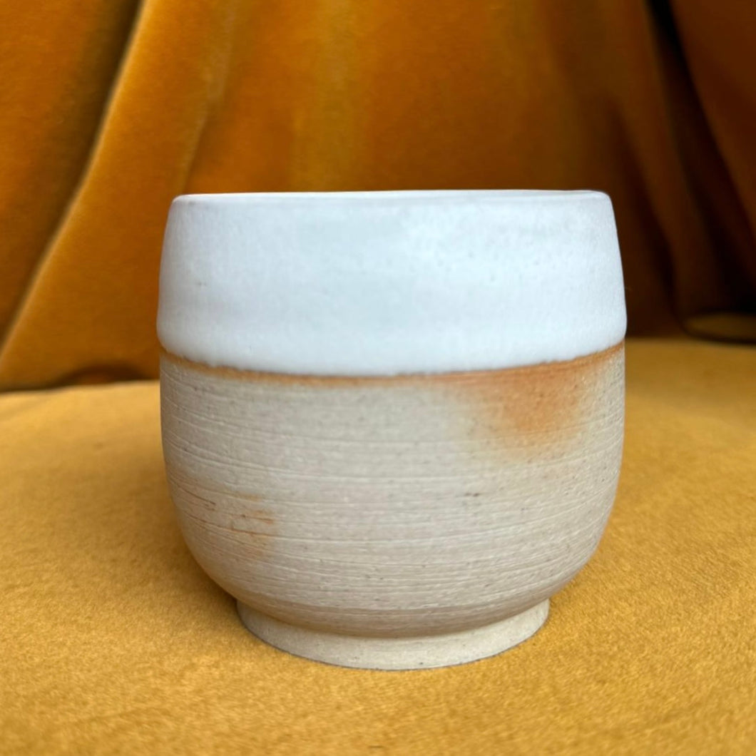 6oz Flat White Ceramic Cup